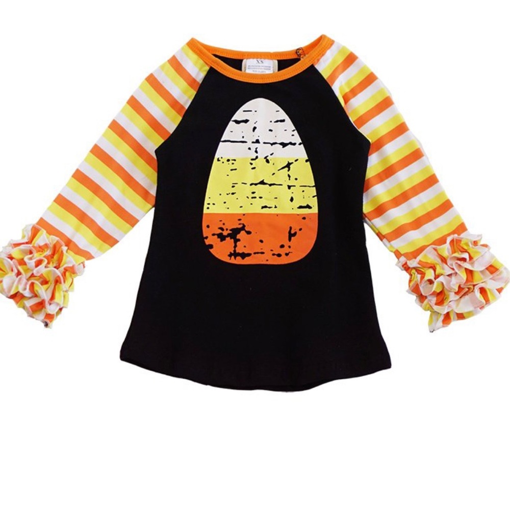 Girls Candy Corn Top